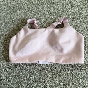 Lululemon Ultralu Square neck Sports bra d/dd size 8 in strawberry milkshake